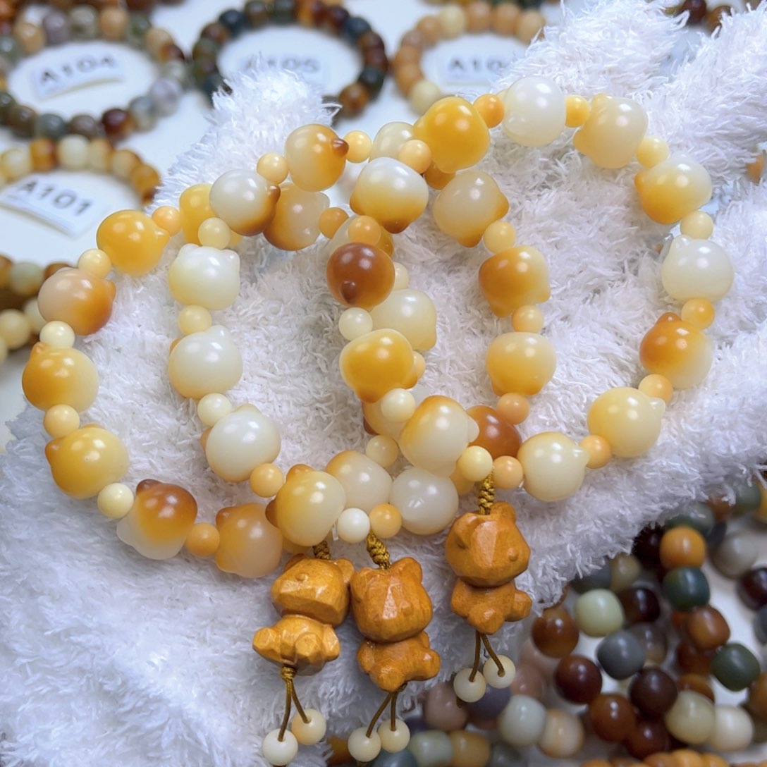 菩提根/象牙果手串猫猫头