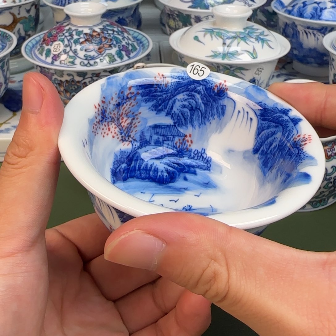 彦祖纯手工手绘茶具165
