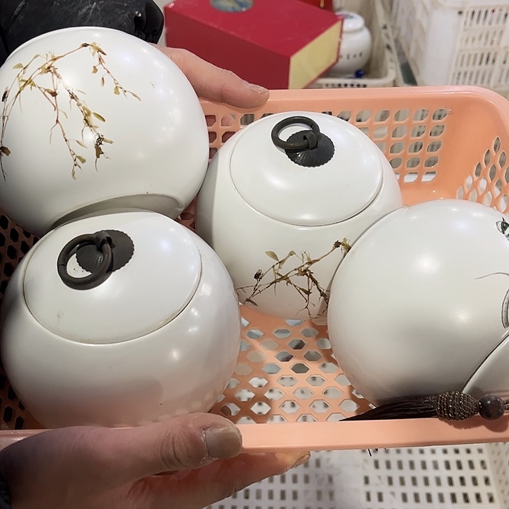 摆件陶瓷茶叶罐陶瓷密封罐