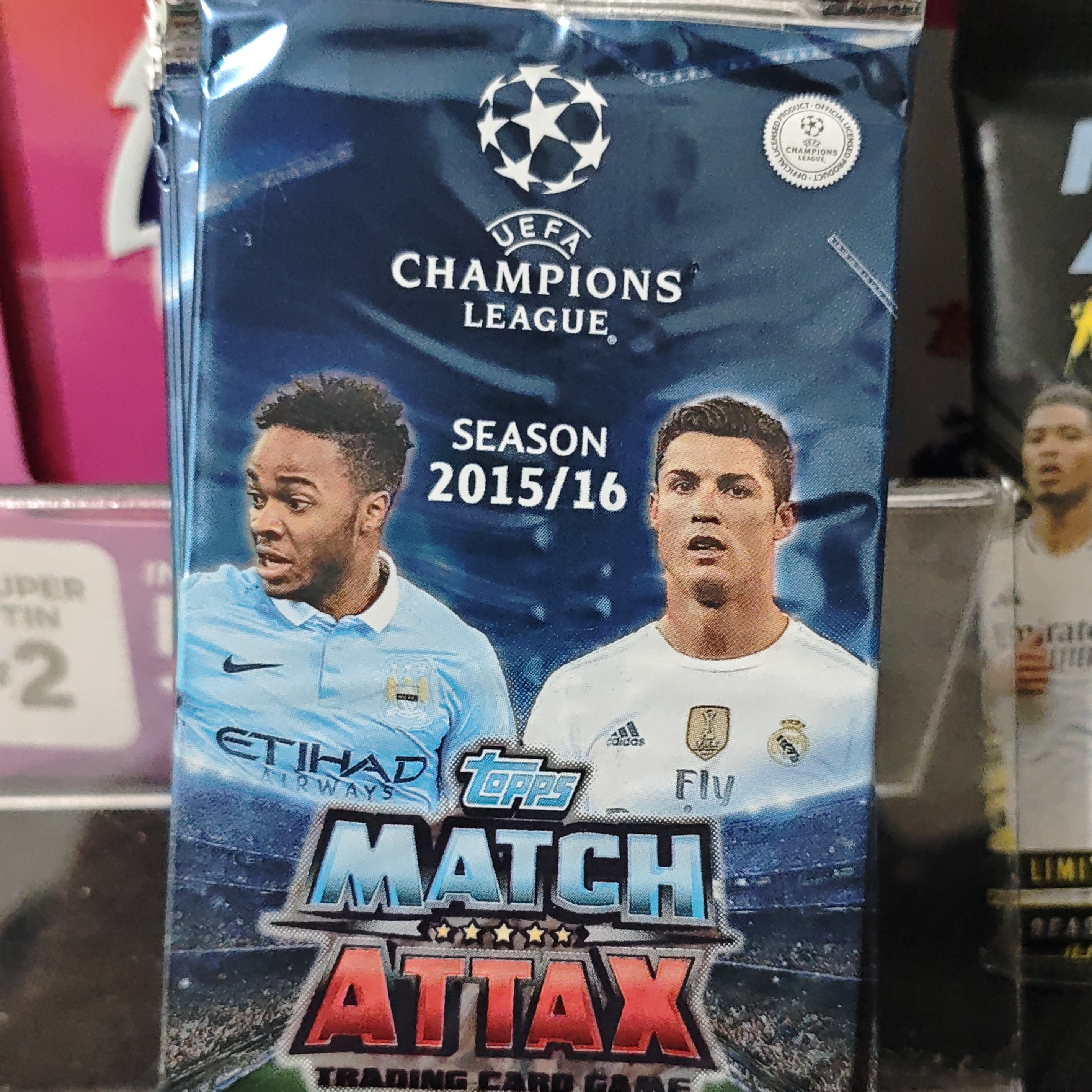 Topps 元年 15-16欧冠游戏版 寻梅西 C罗 穆勒 阿扎尔等一众好人