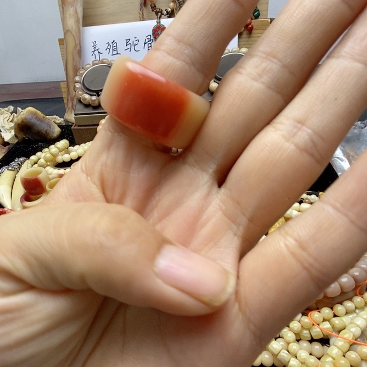 把件驼骨扳指戒指，跑环，21