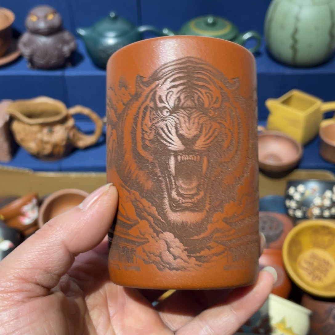 原矿紫砂手工主人杯