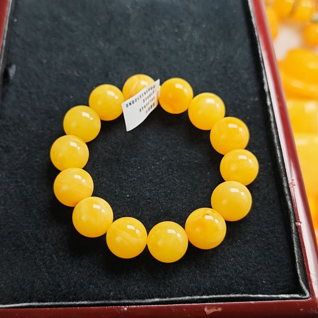 手串蜜蜡未镶嵌手串15的。