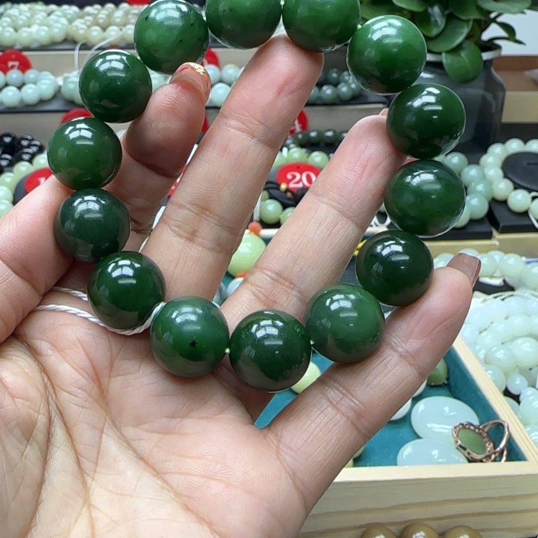 和田玉未镶嵌手链