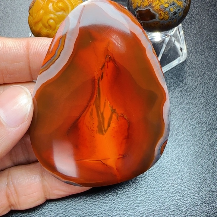 玛瑙/玉髓战国红未镶嵌维*