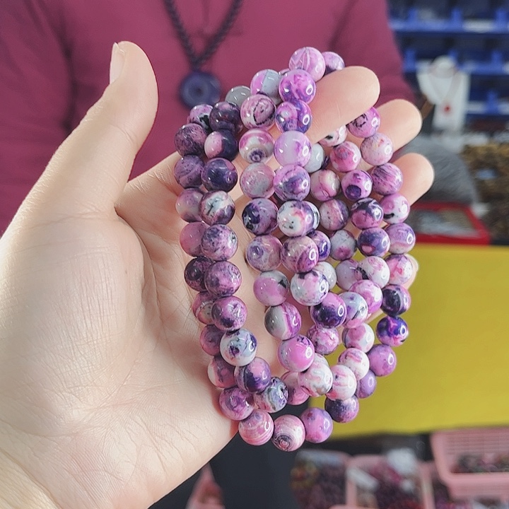 玛瑙项链未镶嵌T20七彩药王石项链