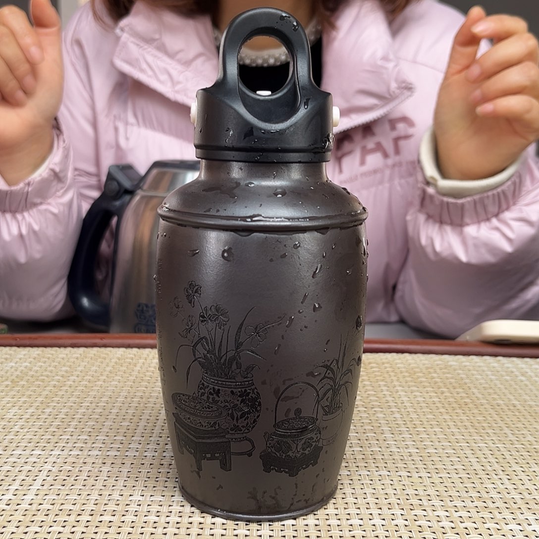 紫砂茶杯宜兴紫砂保温杯