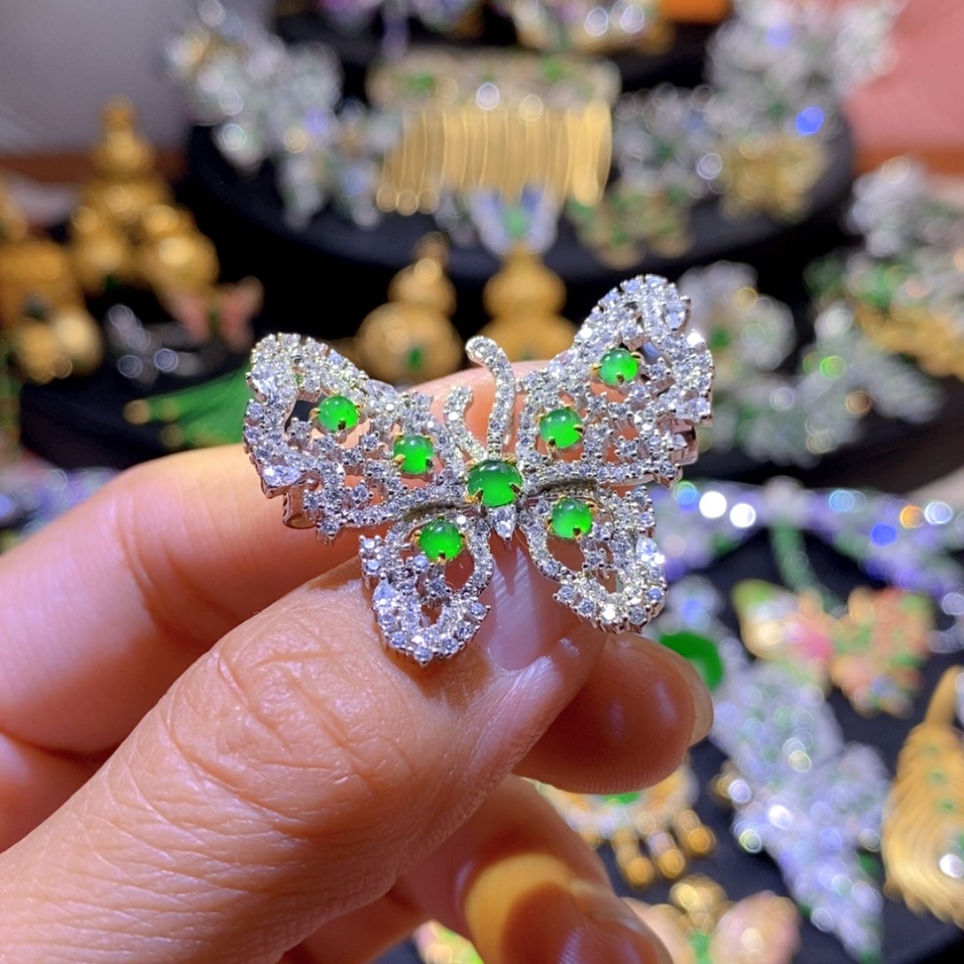 翡翠银S925镶嵌项圈