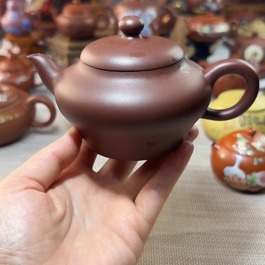 紫砂茶壶松盖1234567