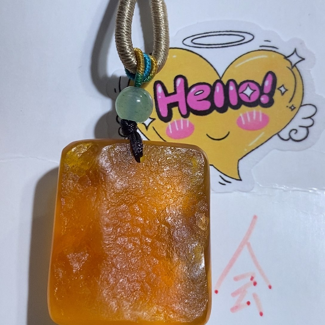 琥珀未镶嵌珠宝奇石蜜蜡吊坠