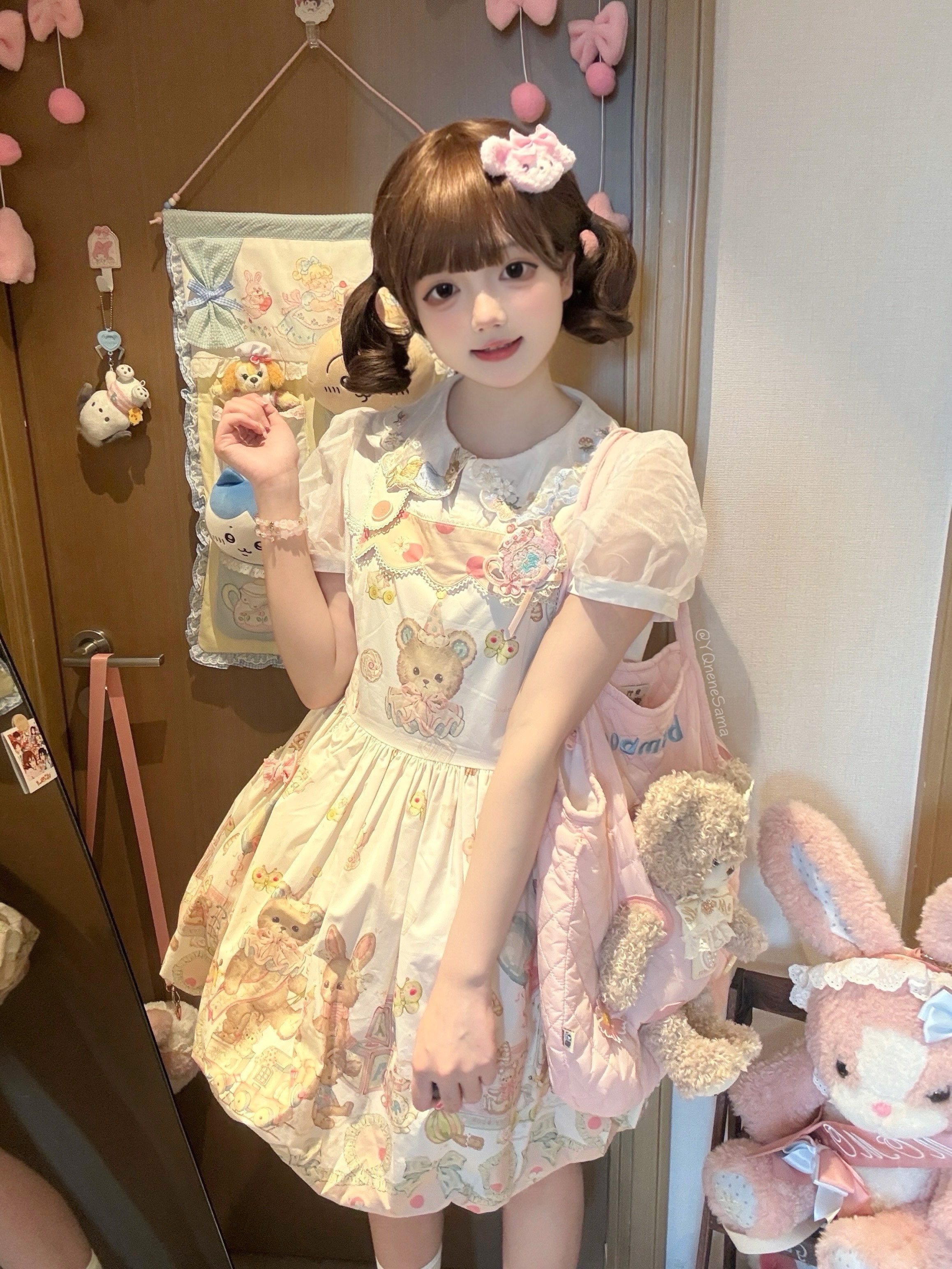 现WF原创设计Lolita复古甜美洛丽塔连衣裙玩具箱花苞jsk现货掉落