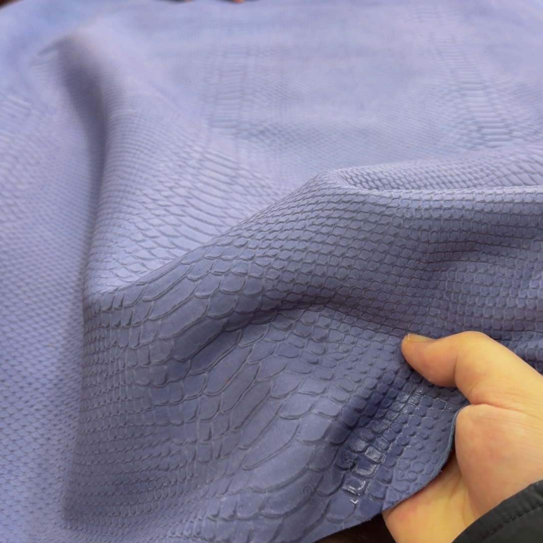 皮革蓝色头层牛皮001