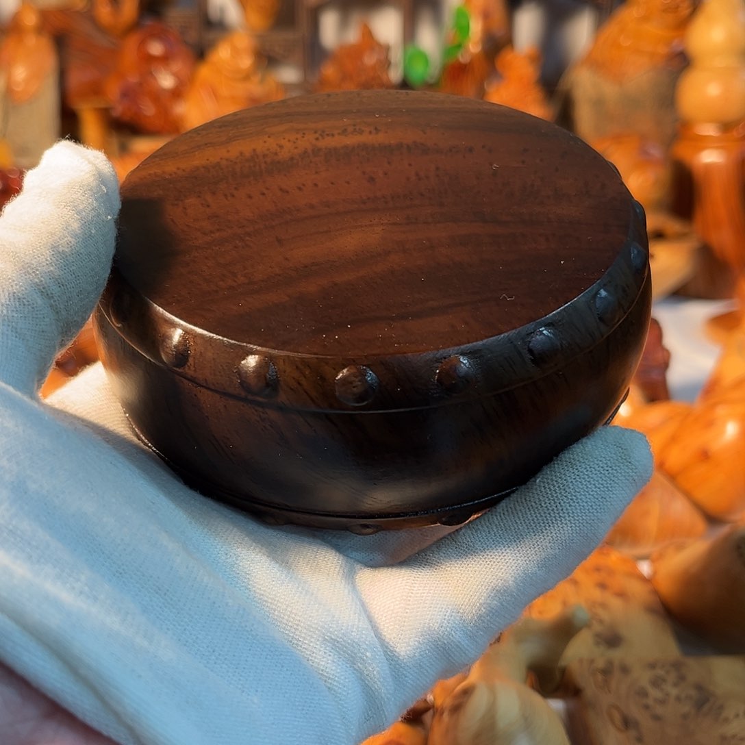 柏木（崖柏）地**人紫光檀 一鼓作气底座