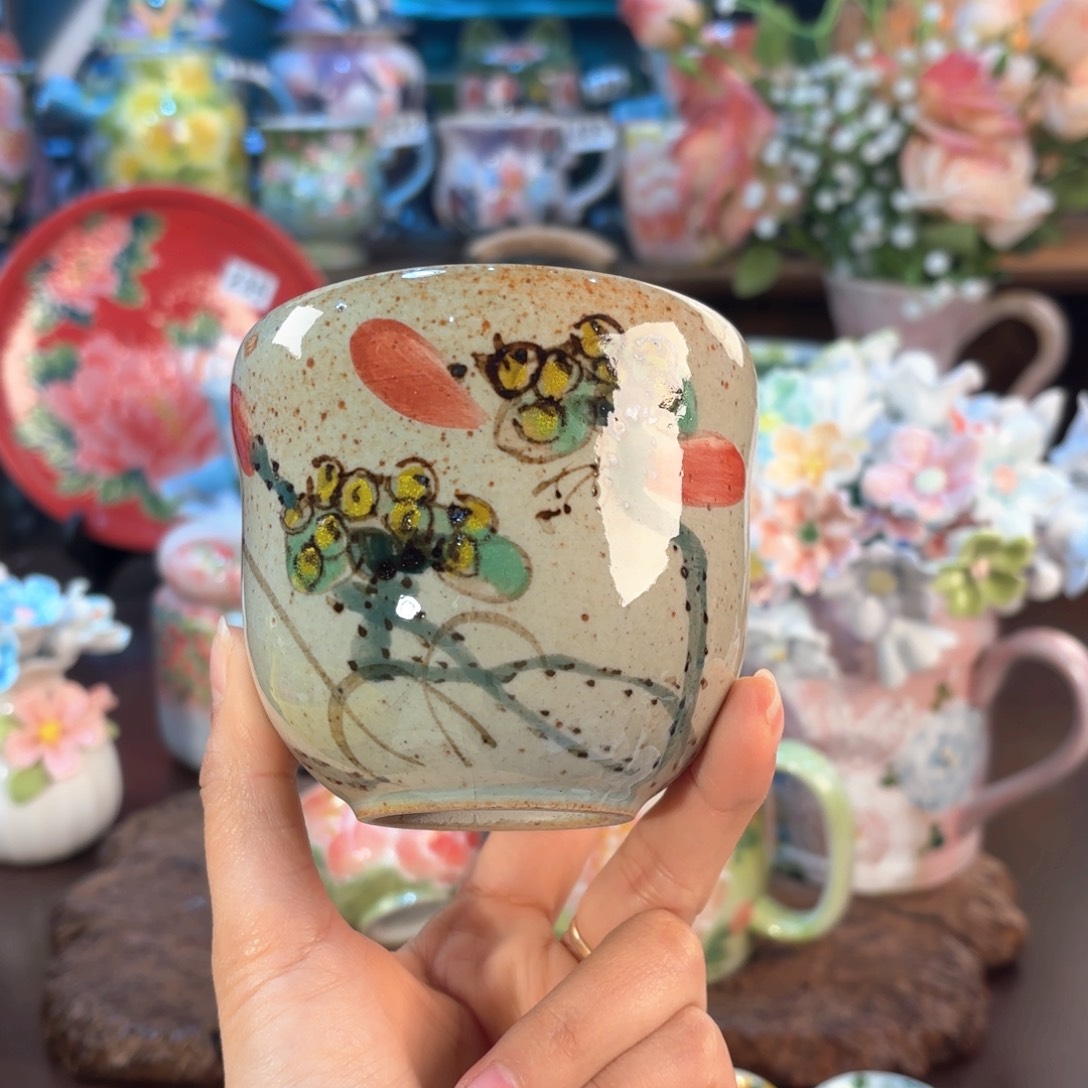 景德镇手绘高温釉下彩陶瓷茶具