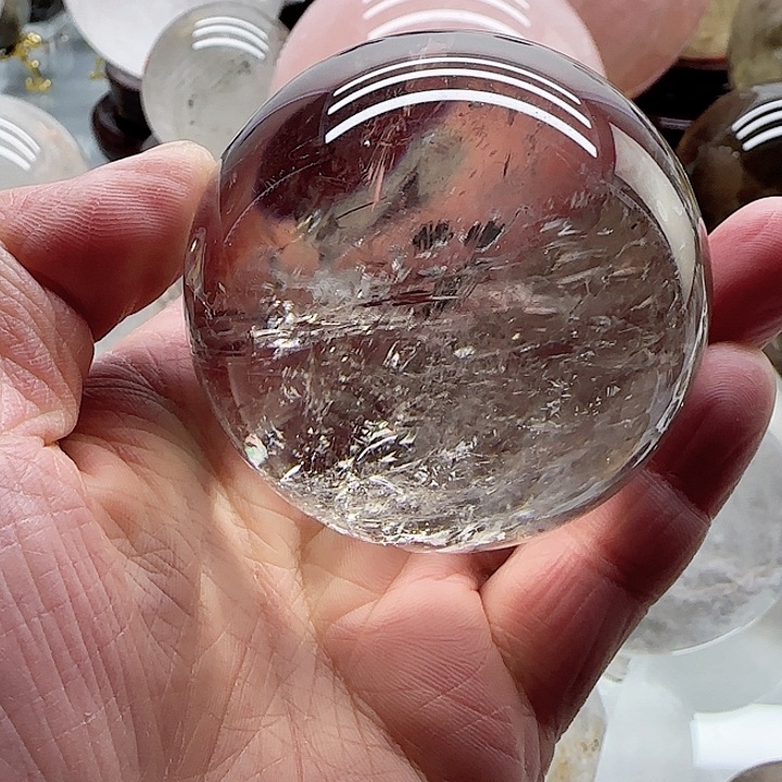 水晶球未镶嵌炫****丘天然