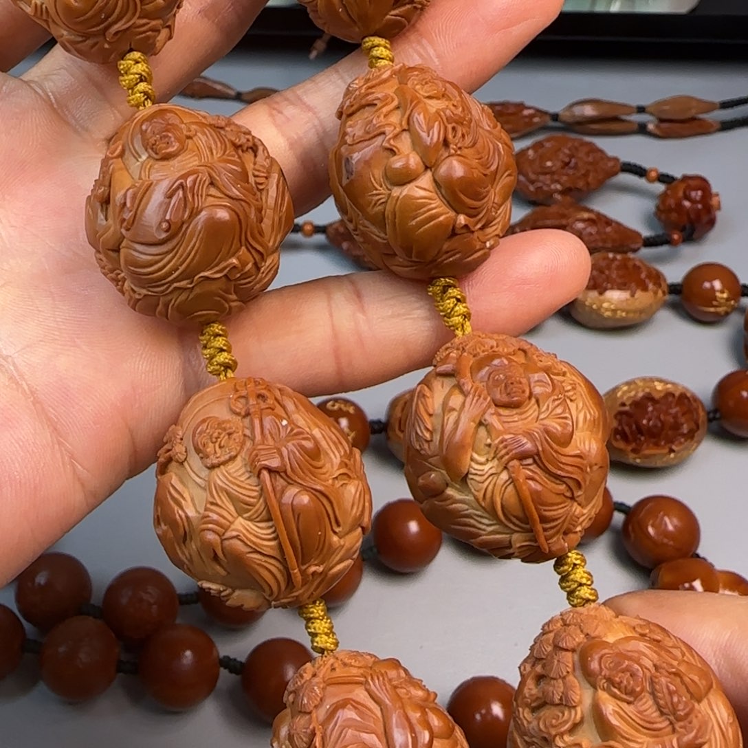 橄榄核手串/手链2.5尺寸双面18罗汉