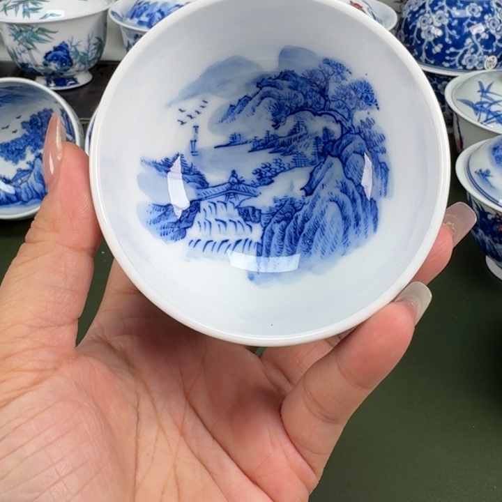 景德镇纯手工手绘茶器蒙蒙