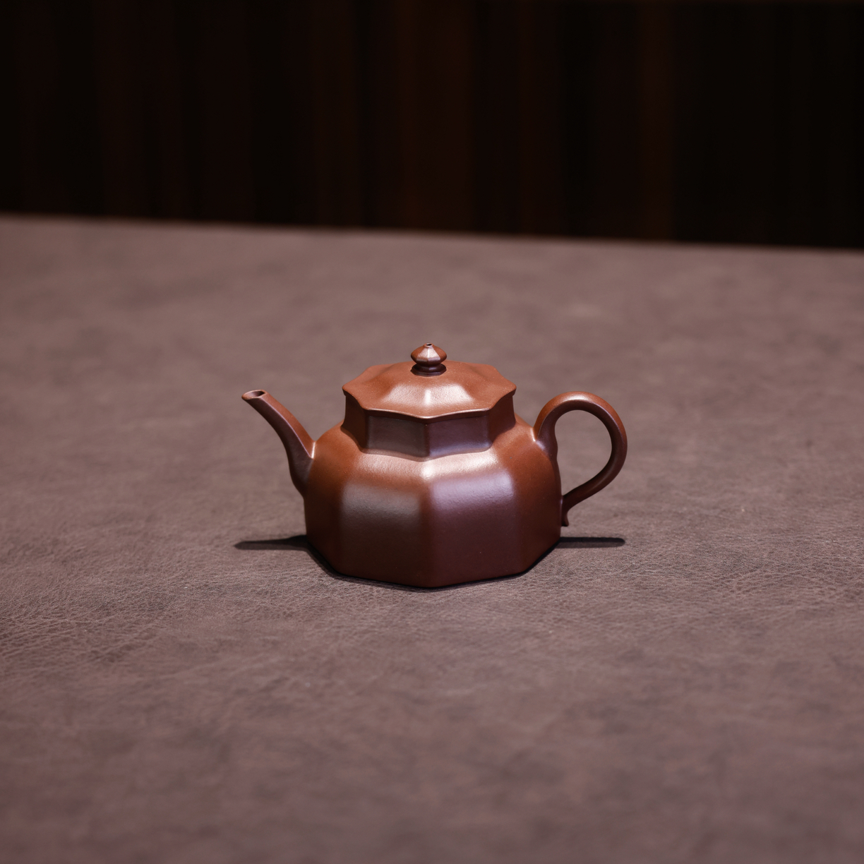 陈彬 圆擀方「隐庐」 紫泥全手工紫砂壶胤真堂