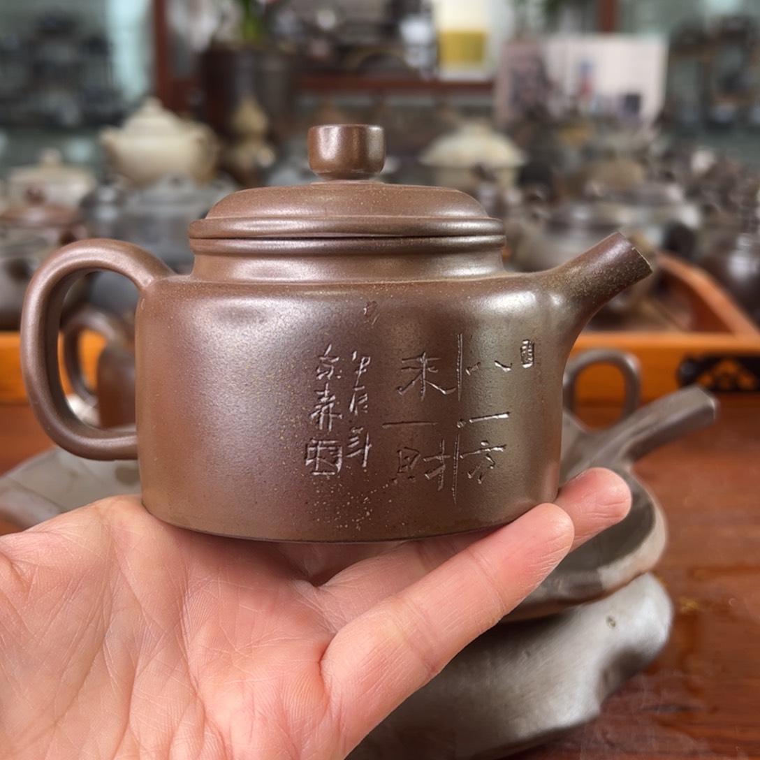 贵台龙窑柴烧茶壶A21