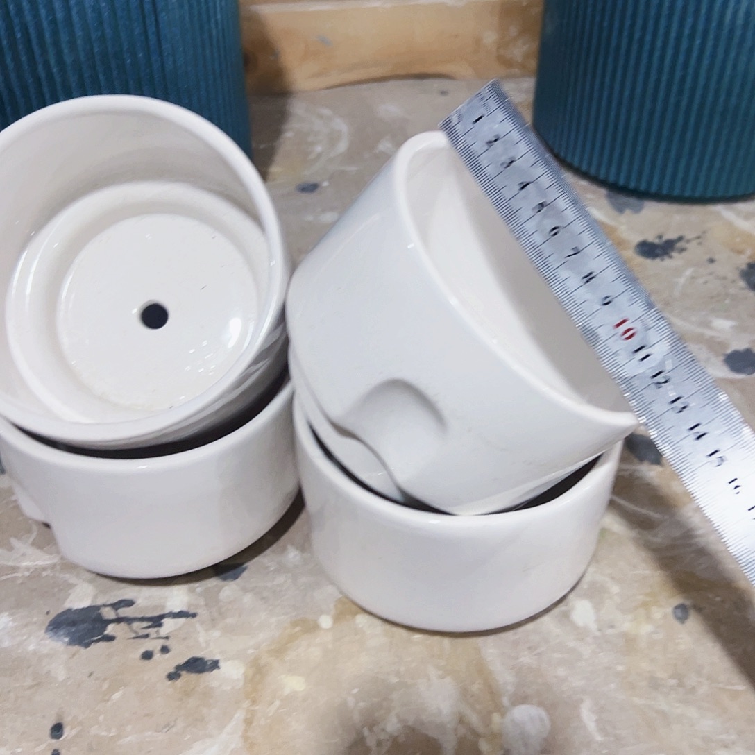 有孔外贸尾单陶瓷花盆凑单10米包邮