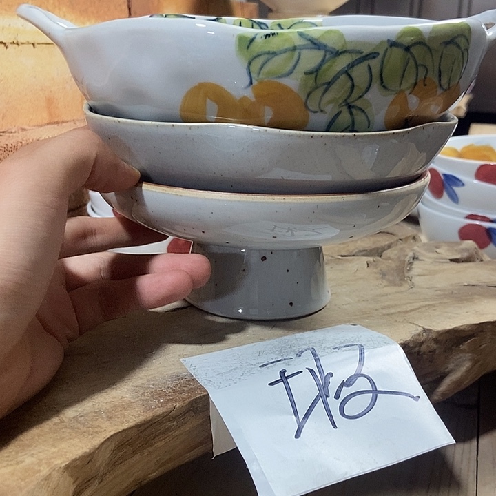 暇疵景德镇手绘高温釉下彩