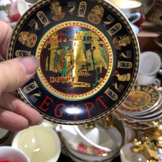 瓷片陶瓷挂盘直径10厘米