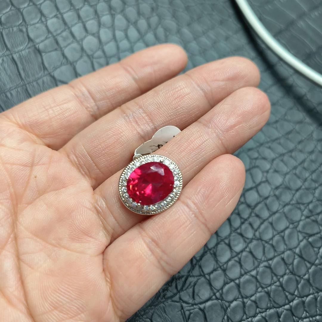 铜合金戒指 红刚戒指椭圆蛋面005