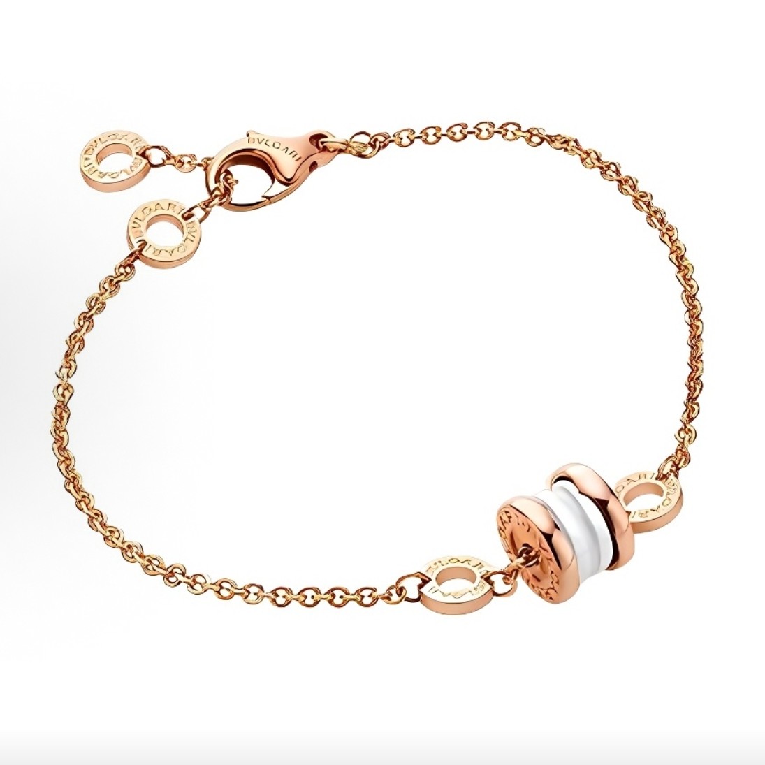 95新 BVLGARI/宝格丽 白陶瓷手链ml号16617934
