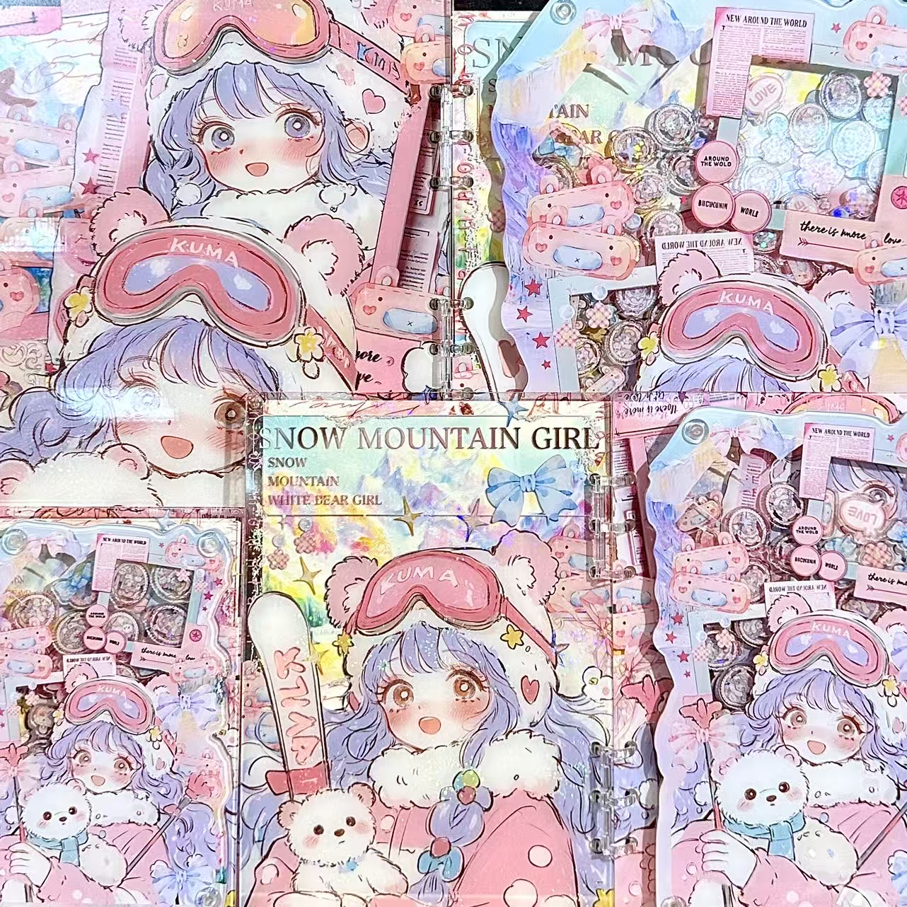 【新款上新】高定摇摇本套餐活页本手工DIY收纳盒亚克力