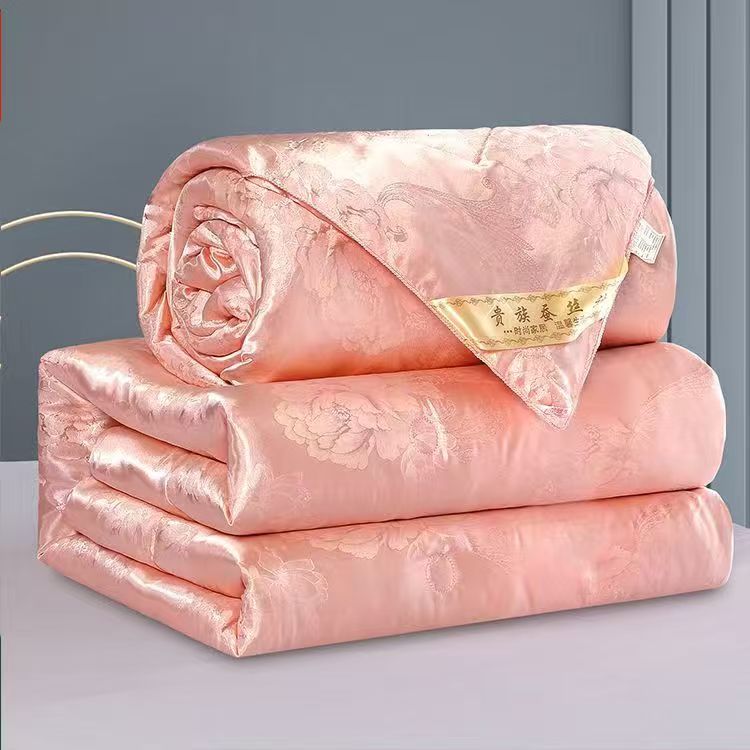 私人订制冬季贡缎提花蚕丝被