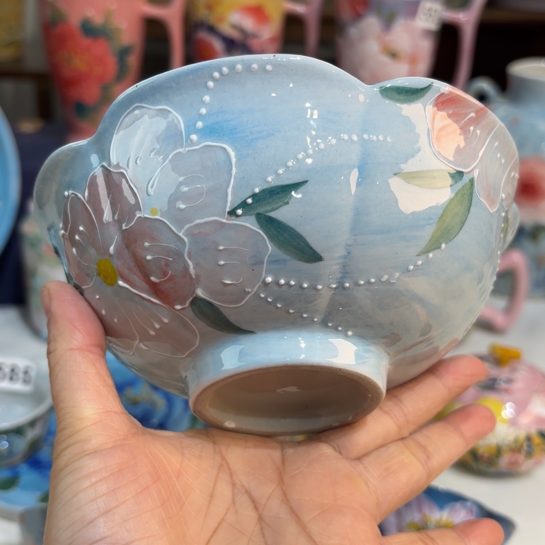 景德镇手绘高温釉下彩陶瓷茶具