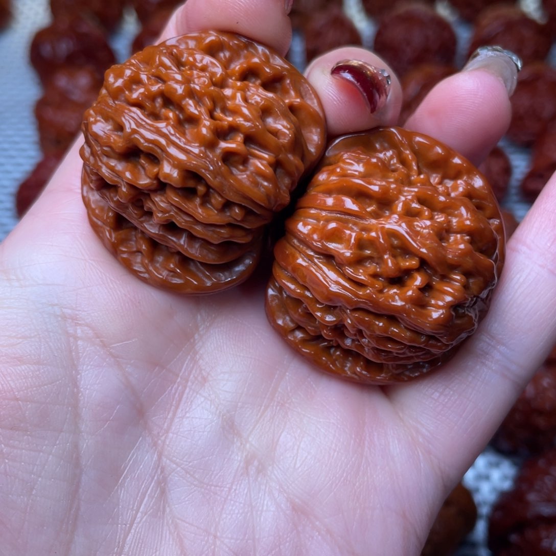 桃核吊坠文玩核桃 手把件 四座楼 40