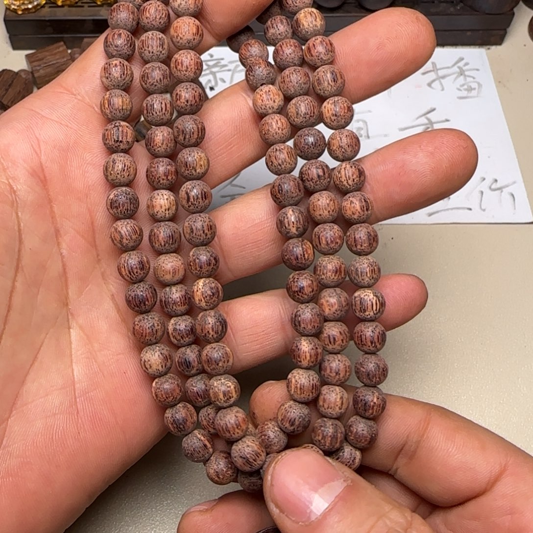 降真香其他降真香白油0.8*108圆珠手串