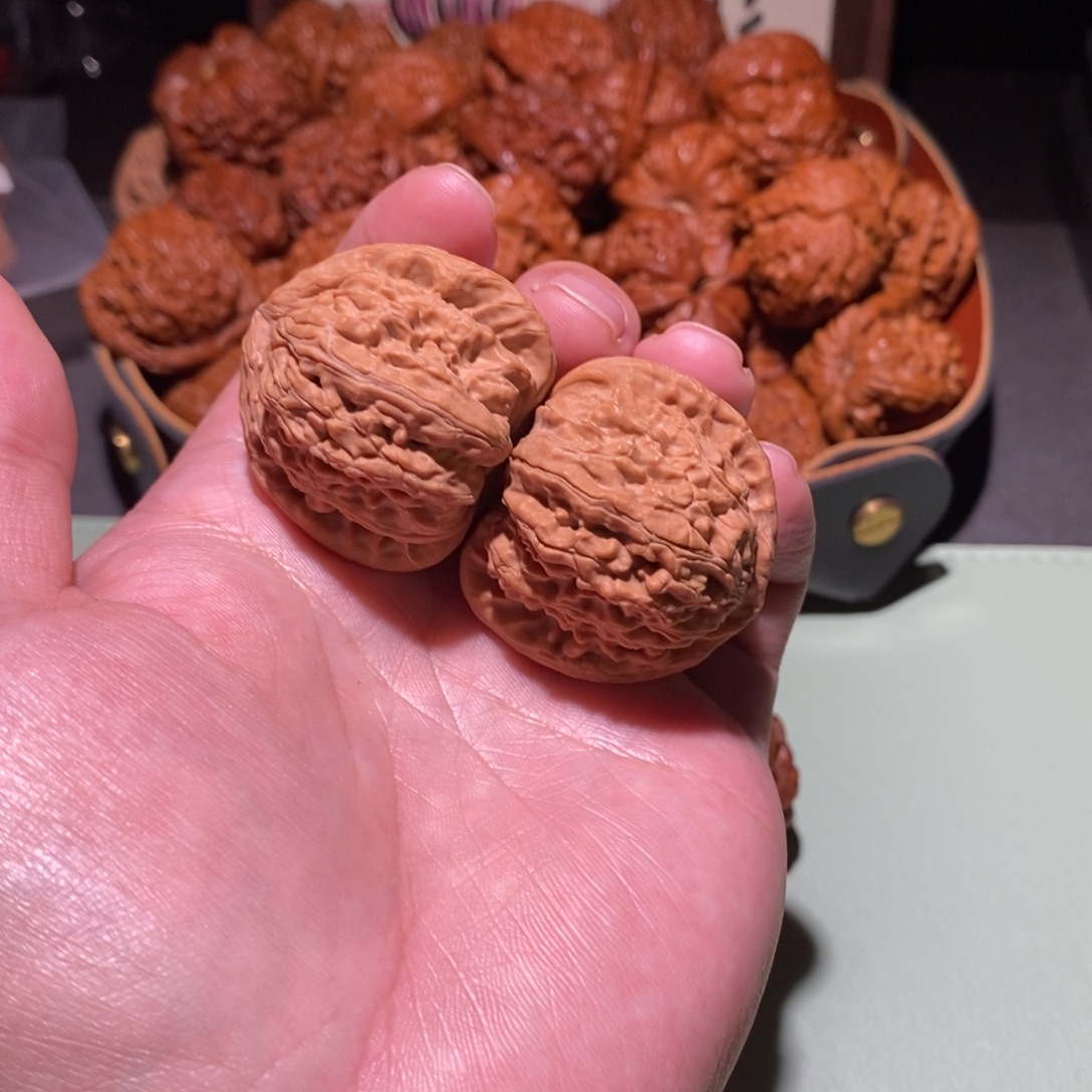 吊坠文玩核桃全品36+三角白11190