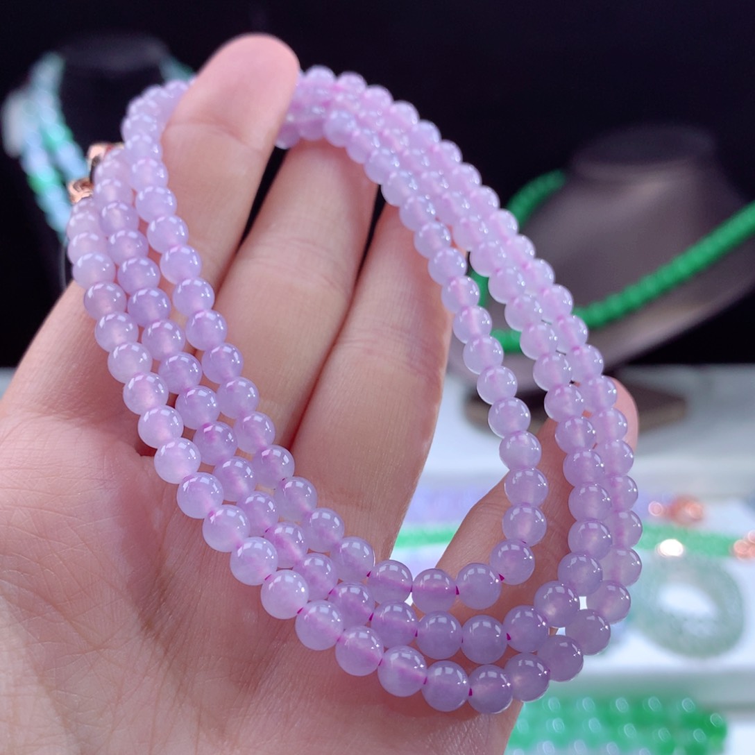 翡翠颈饰未镶嵌卡5mm