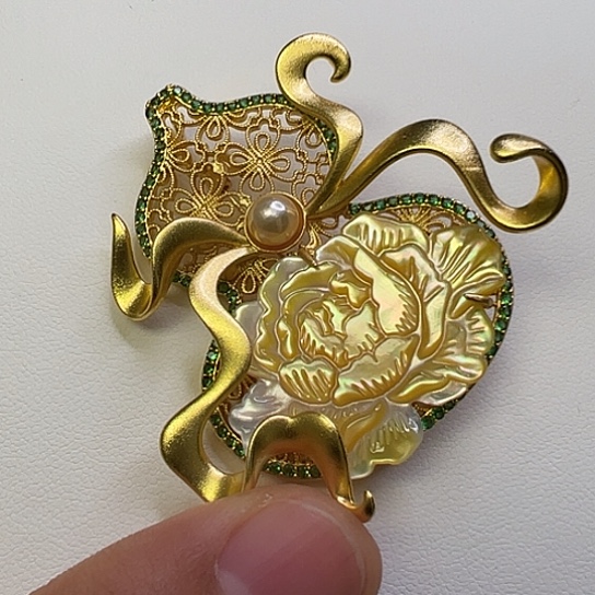 海水珍珠未镶嵌胸针