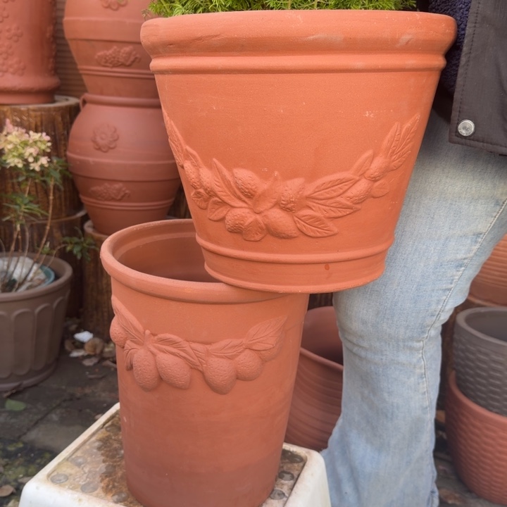 紫砂花盆口30高25口25高31宜兴紫砂 