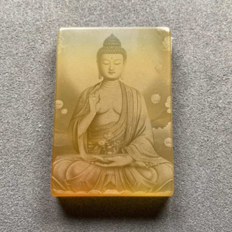 影雕佛牌玛瑙挂件
