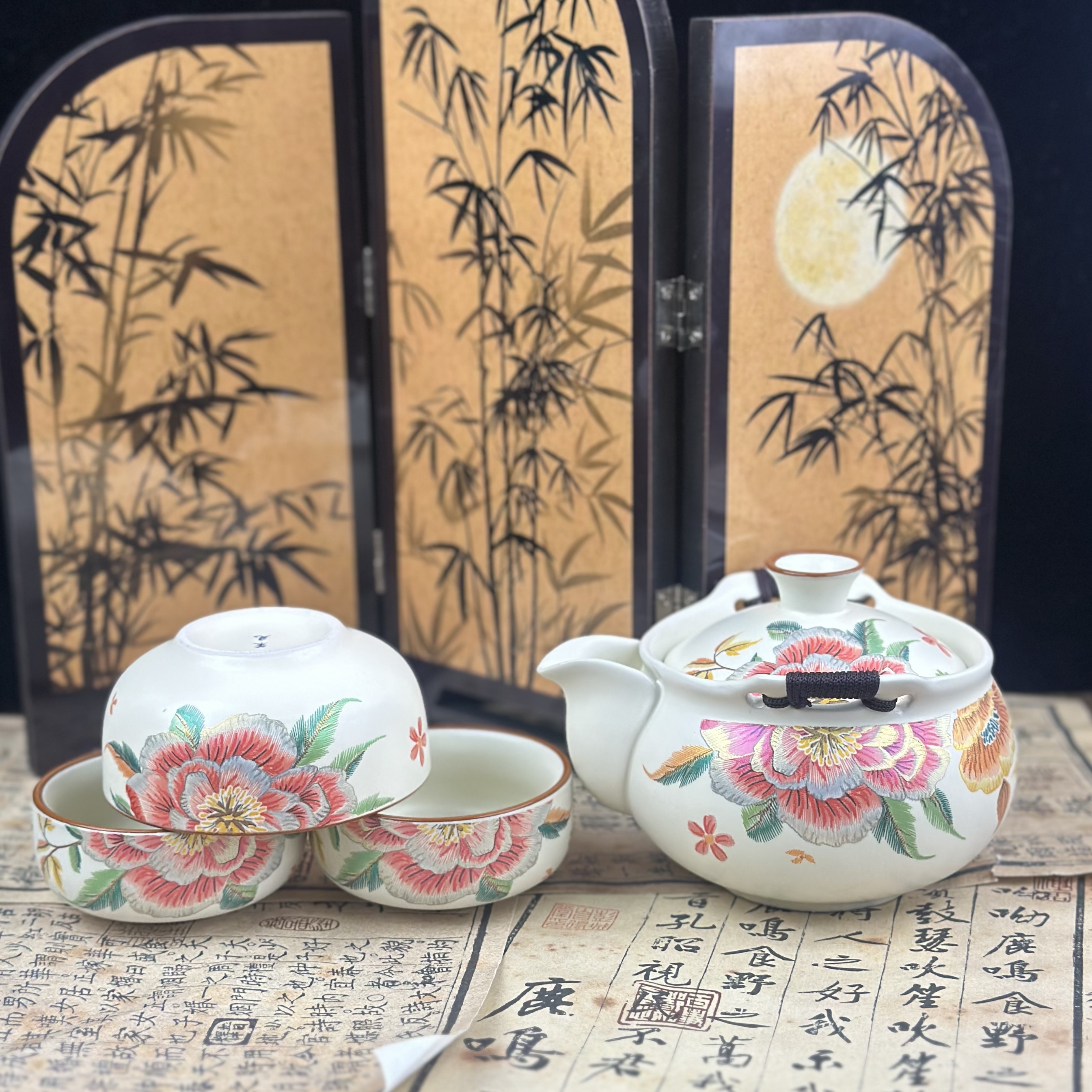 牡丹手抓宝壶一壶+3杯@zhz1016