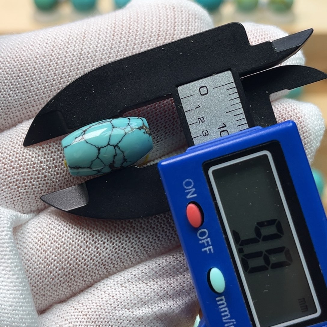 绿松石未镶嵌桶珠