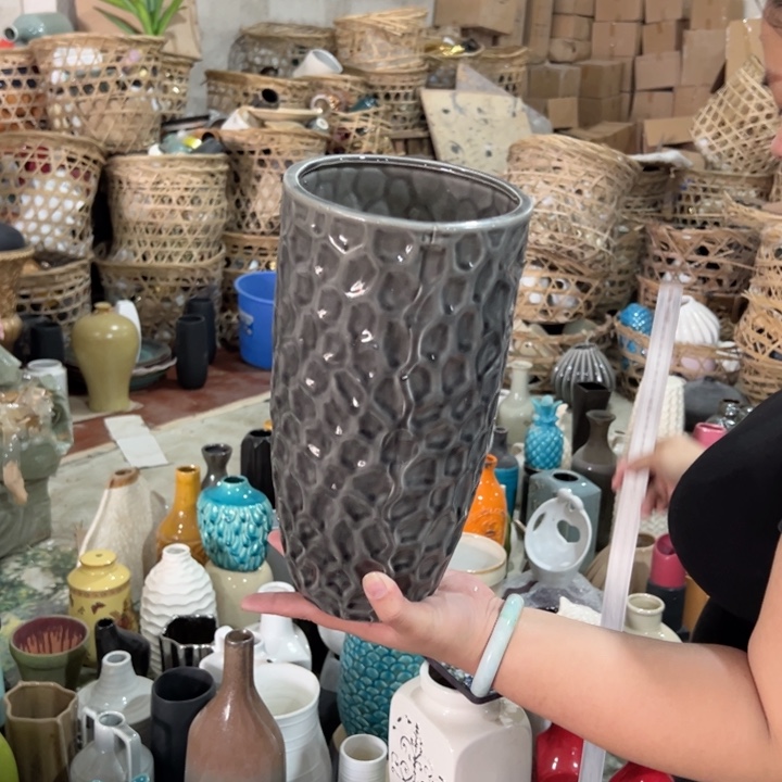 瓶高度29厘米口径13厘米微瑕捡漏粘釉