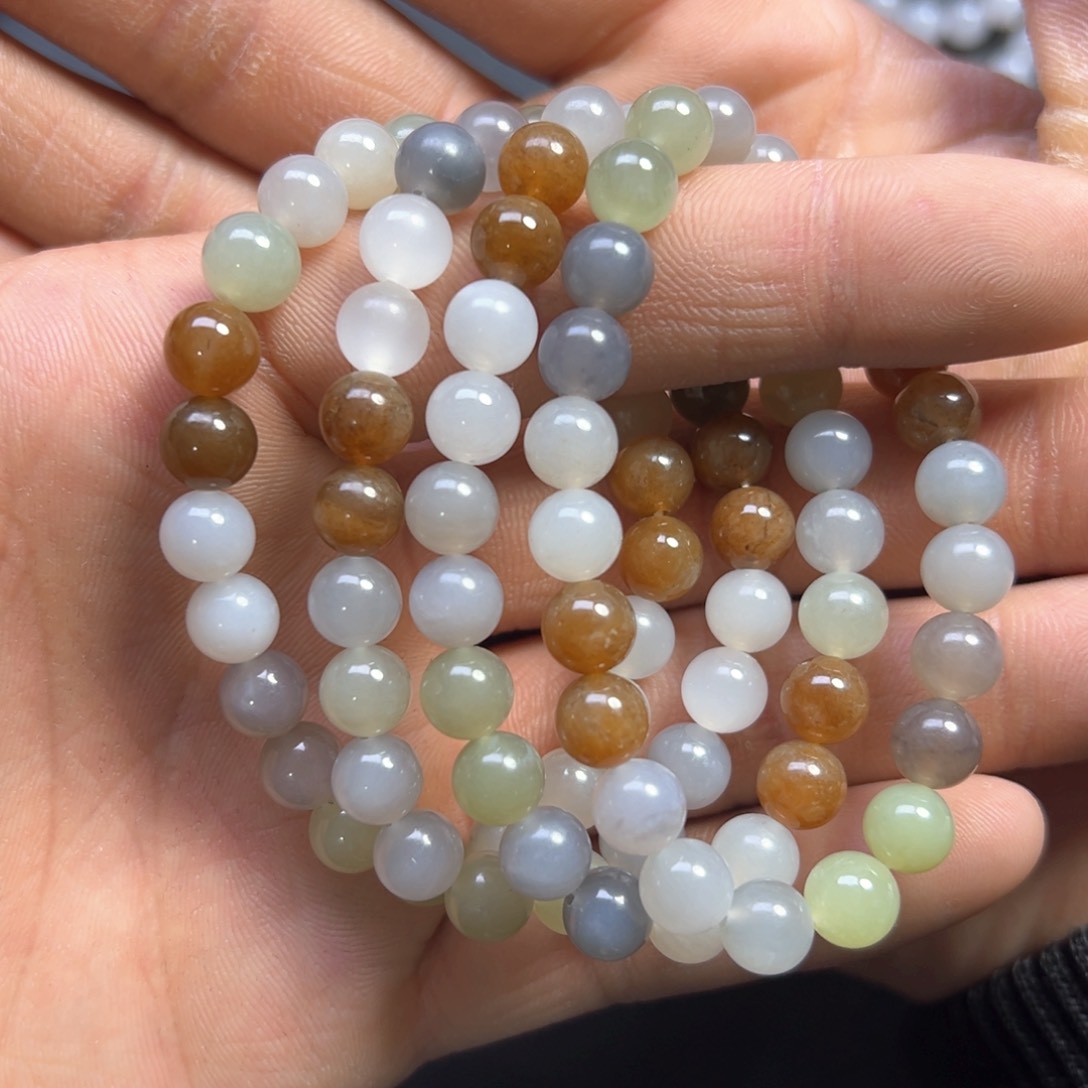 未镶嵌和田玉手串多样性拍一发一多宝卡8