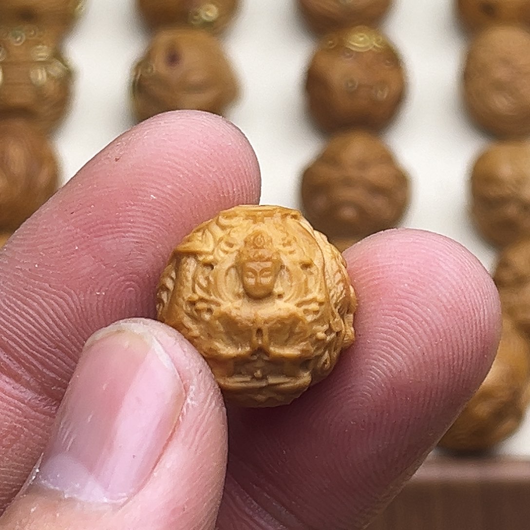 吊坠猴头核桃三兽观音16