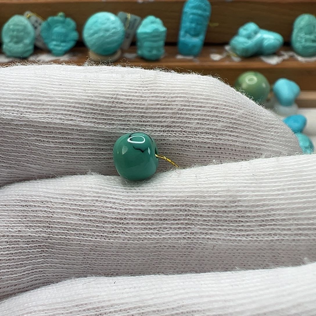 绿松石老型珠 未镶嵌