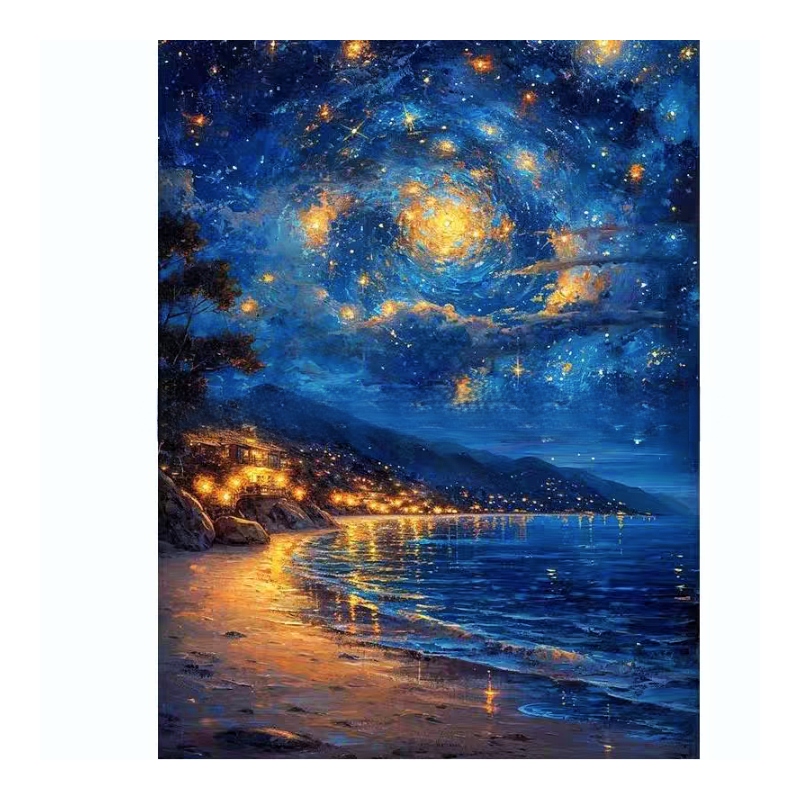 DMC十字绣-轻奢海边星空55色