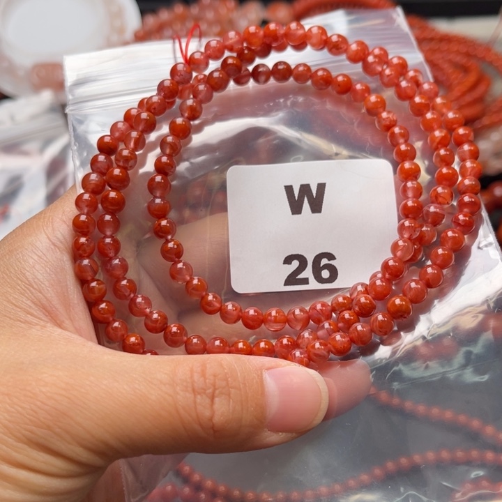 南红玛瑙未镶嵌多样性发货默认微瑕称重5mm
