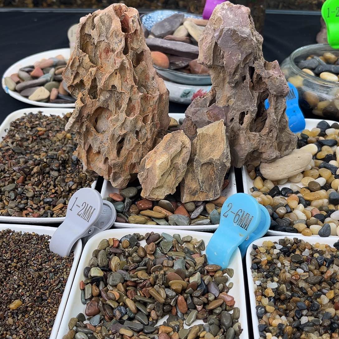 纯天然的松皮石装饰