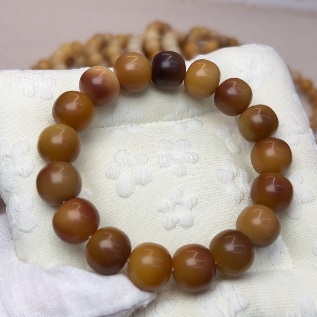 菩提根/象牙果吊坠16微瑕干磨➕麂皮手套969