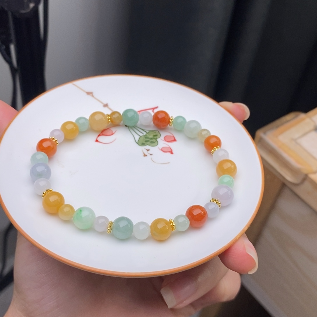 未镶嵌手链翡翠翡翠y2113 卡5.3-7.6 