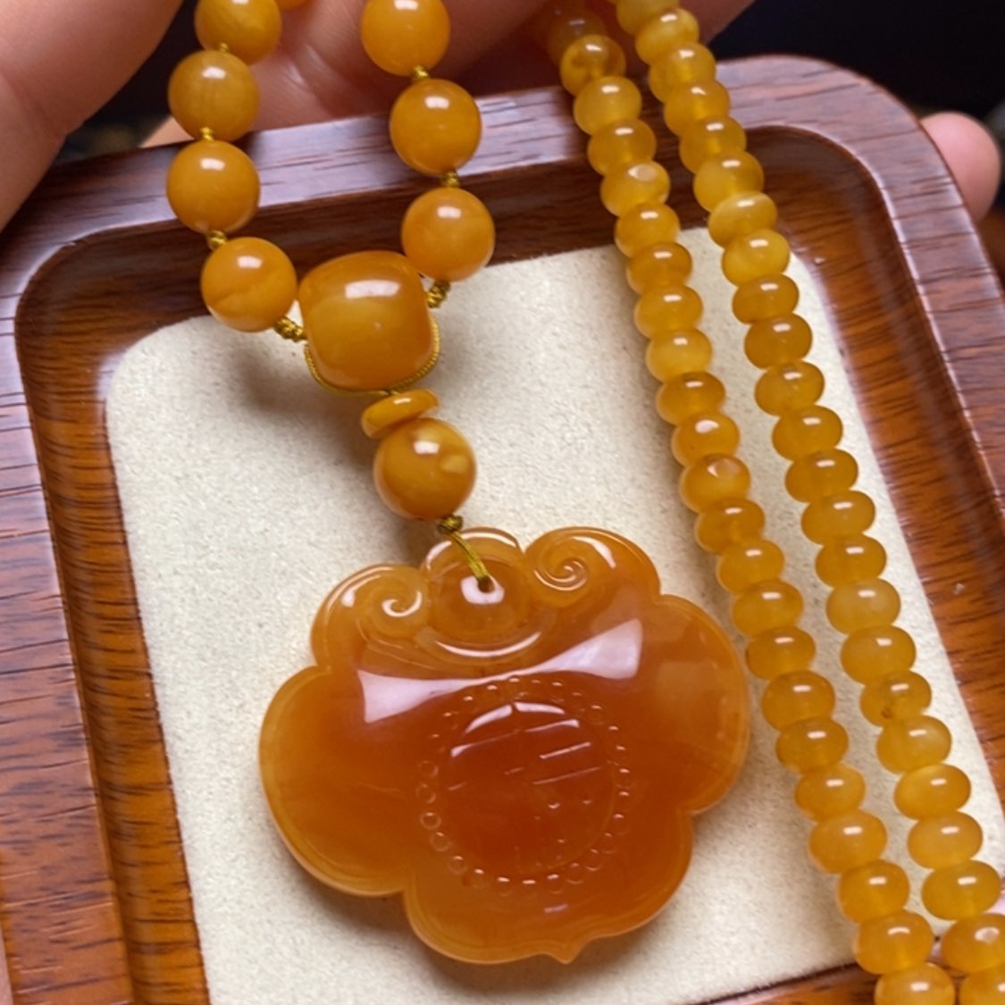 【闪购商品】蜜蜡颈饰未镶嵌项链